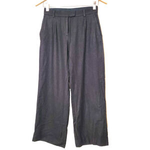 Loro Piana Italy Womens 42 Wool Pants Brown‎ Trousers Wide Leg Crop Luxury